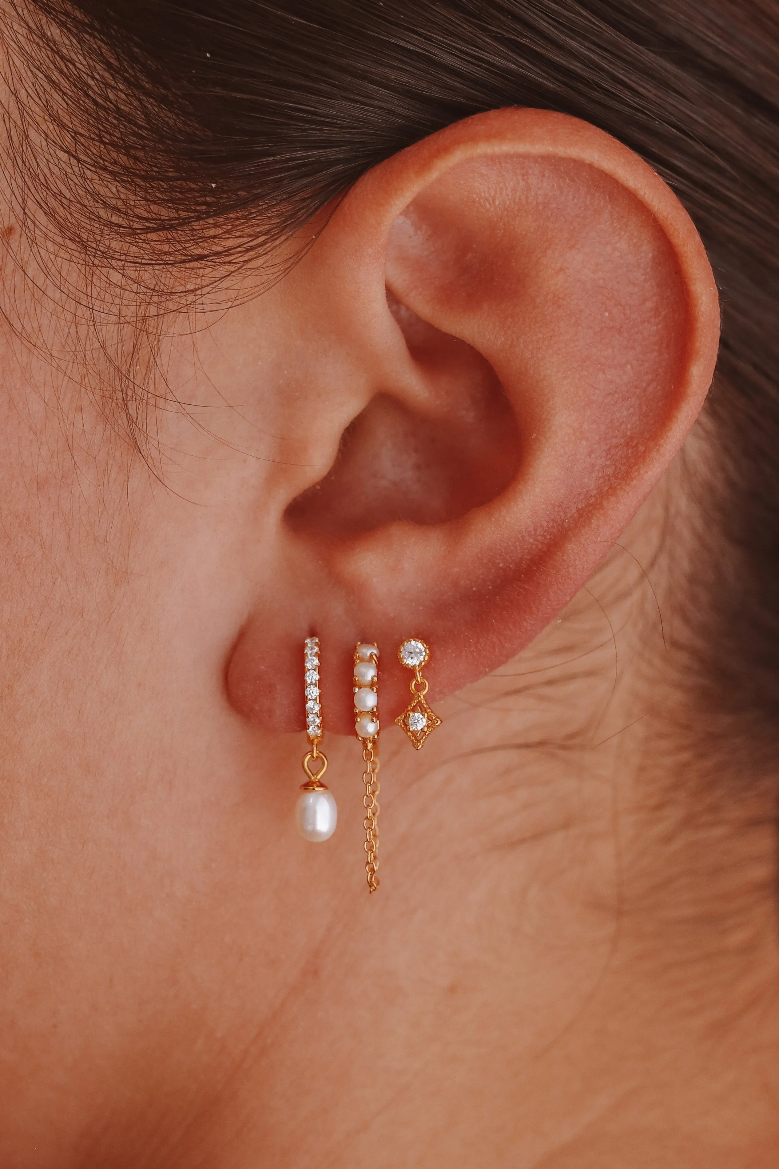 Maddee Bundle - Gold or Silver Sterling Silver Earring Stack