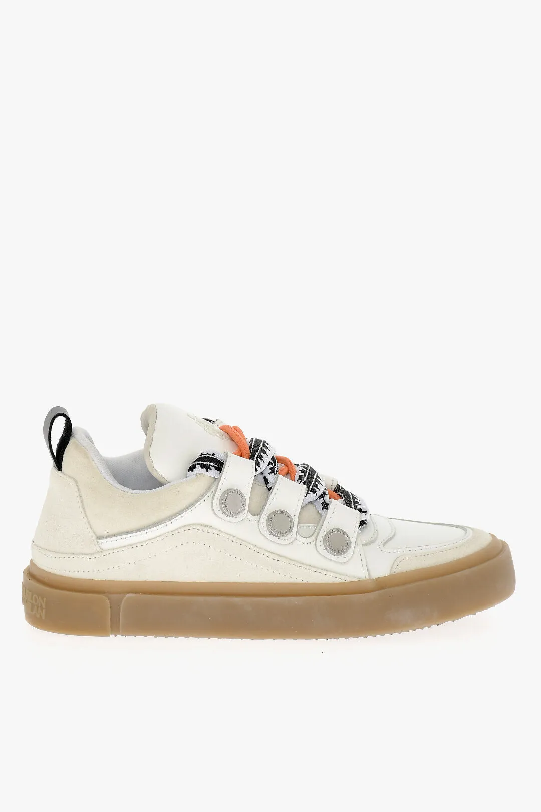 Marcelo Burlon Suede and Leather TICINELLA Low-Top Sneakers with Contrast S