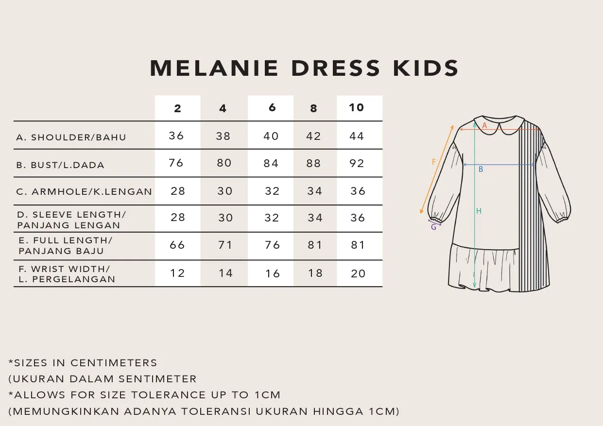 MELANIE DRESS KIDS INDIGO MARINE