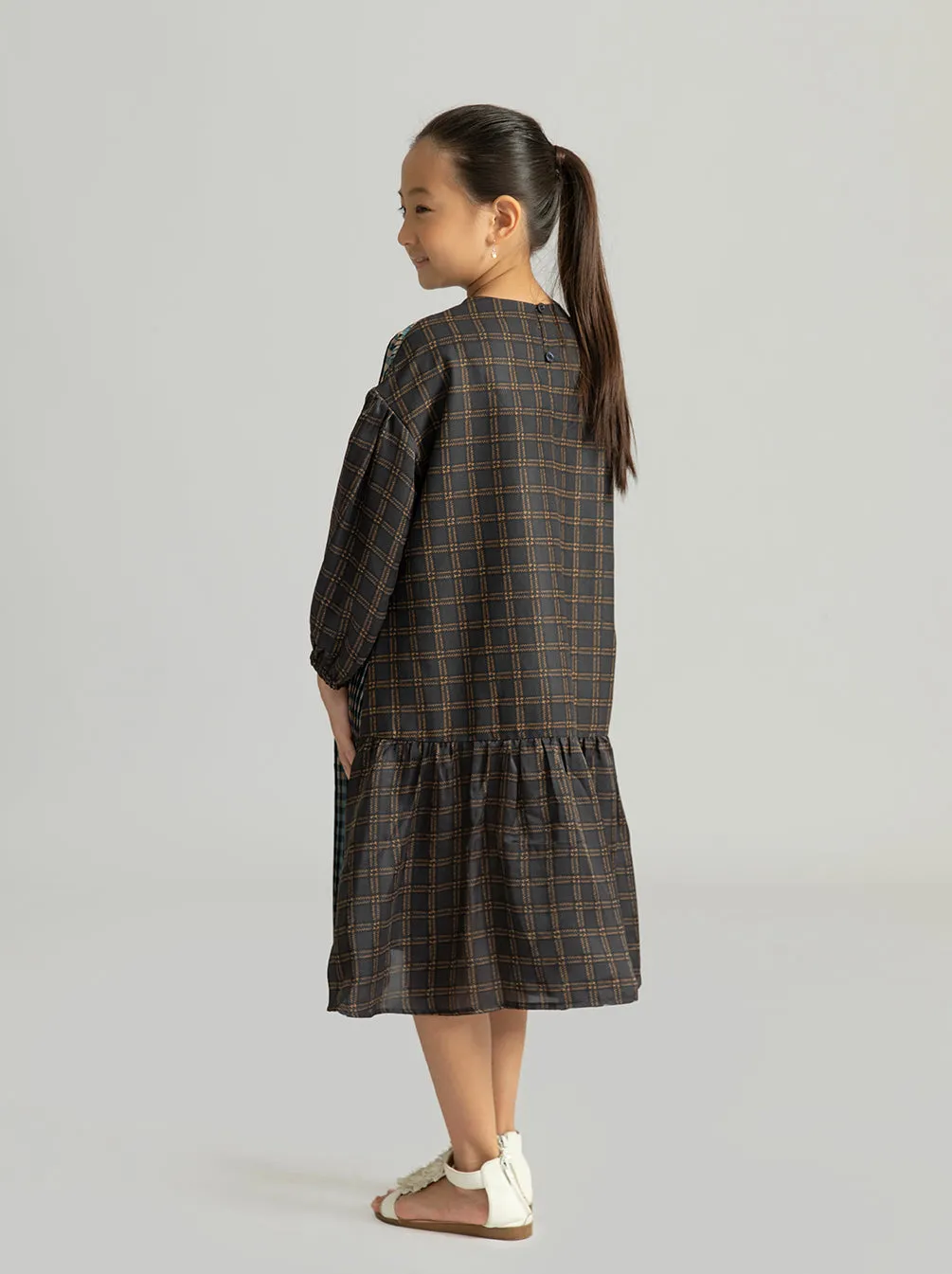 MELANIE DRESS KIDS INDIGO MARINE