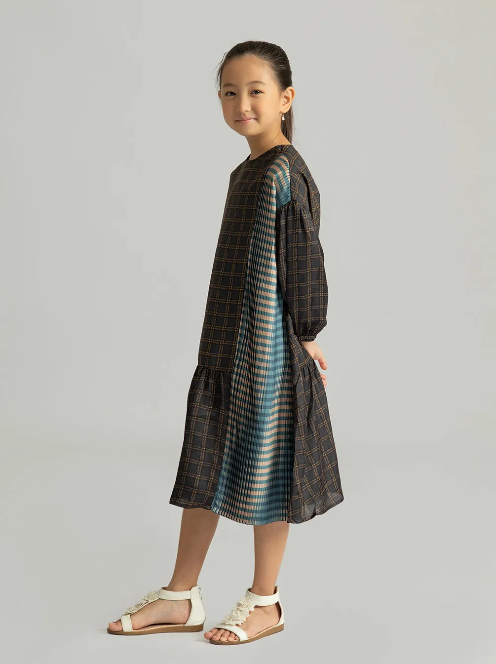 MELANIE DRESS KIDS INDIGO MARINE