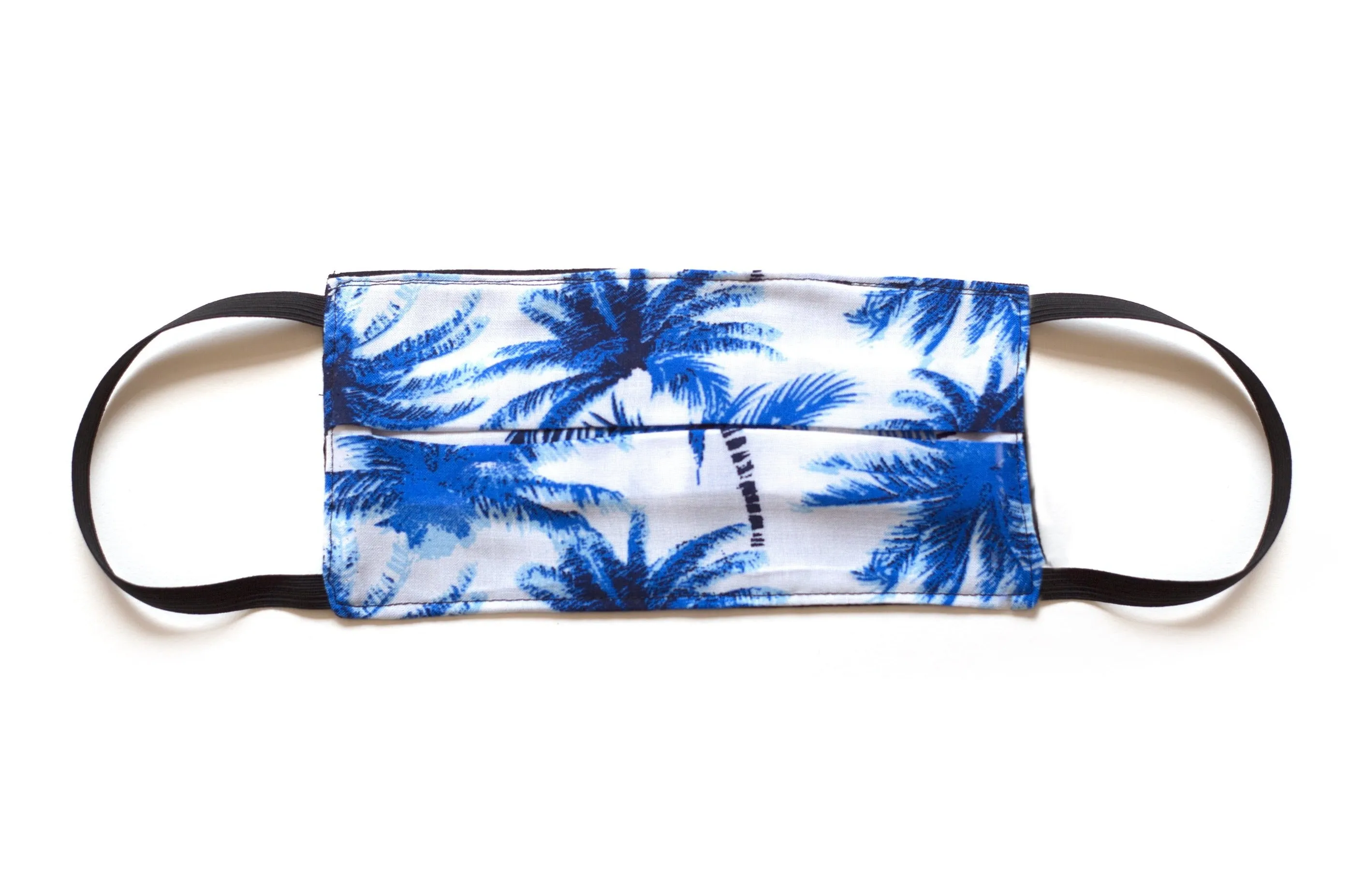 Men's Face Mask Palm Tree Blue