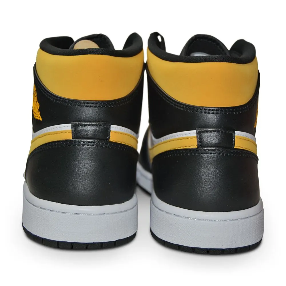 Mens Nike Air Jordan 1 Mid - 554724 177 - White Pollen Black