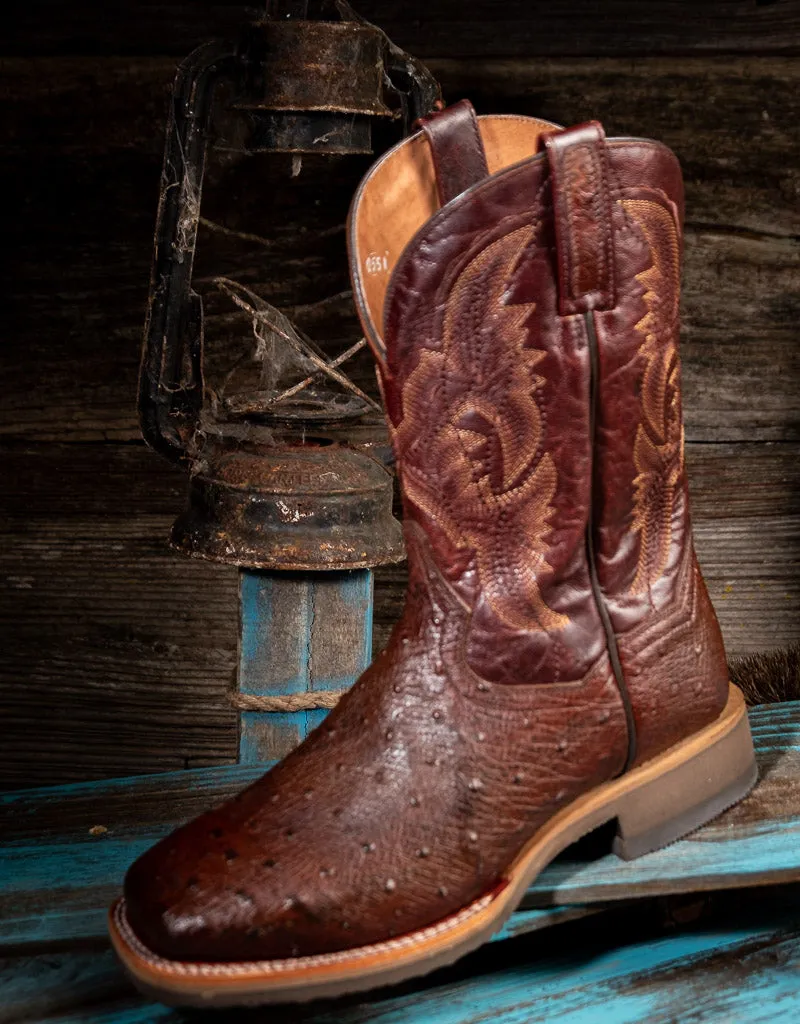 Men's Premium Full-Quill Ostrich Western Boots DPP5711