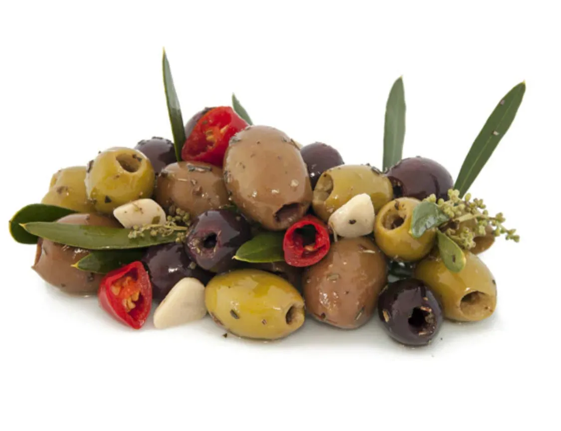 Morabito Pitted Olive Mix, Mix Di Olive Snocciolate, 5 lb 1 oz | 2300g (2-Pack)