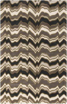 Nacha Modern Brown Area Rug