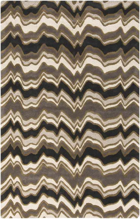 Nacha Modern Brown Area Rug