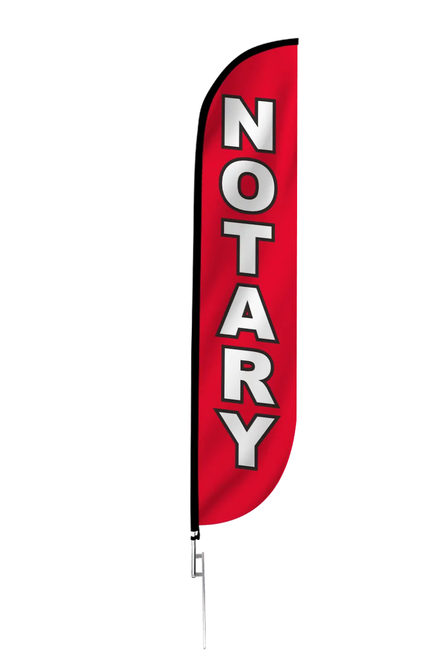 Notary Feather Flag