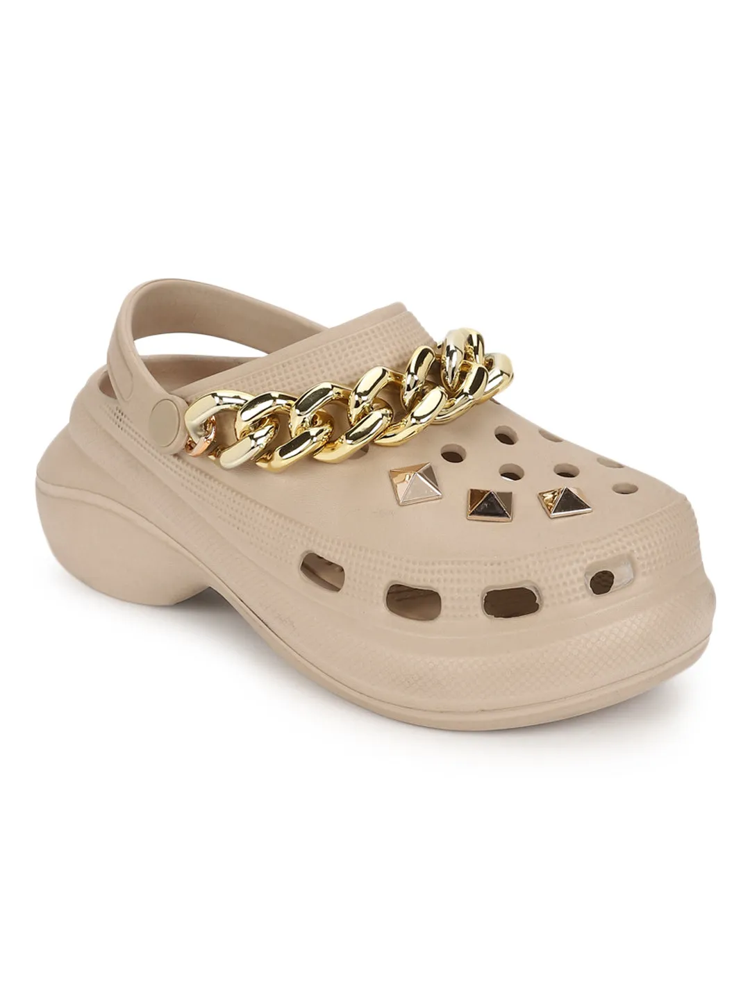 Nude PU Slip-On Croc Flats (TC-RS3481-NUD)