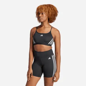 Áo Ngực Thể Thao Nữ Adidas Aeroreact Training Light-Support 3-Stripes - Đen