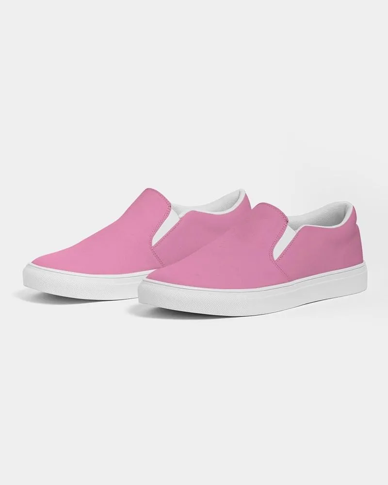 Pastel Magenta Slip-On Canvas Sneakers | Women's | Bright Pastel Magenta | C0M60Y0K0