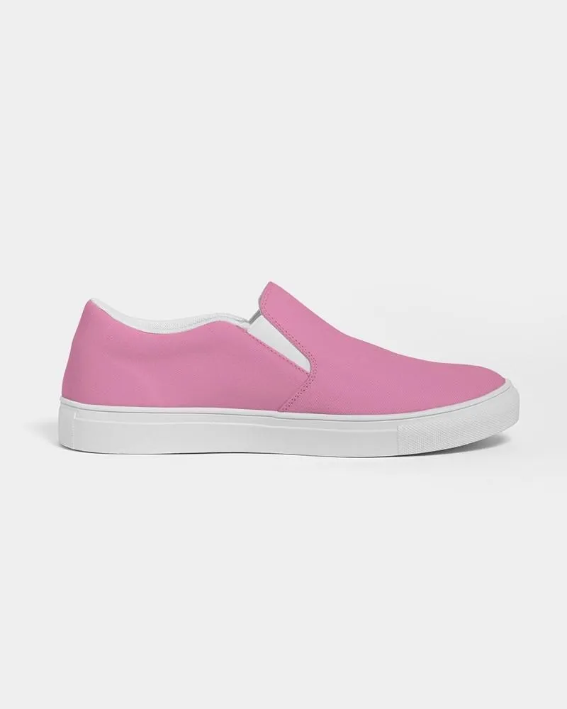 Pastel Magenta Slip-On Canvas Sneakers | Women's | Bright Pastel Magenta | C0M60Y0K0