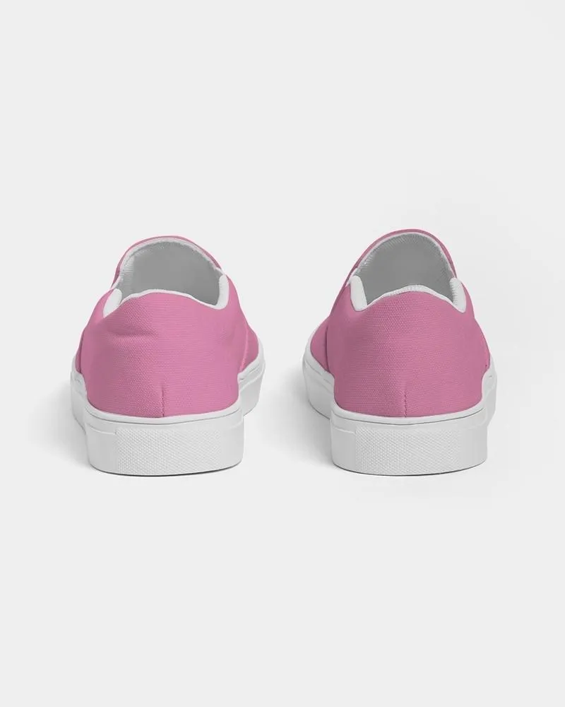 Pastel Magenta Slip-On Canvas Sneakers | Women's | Bright Pastel Magenta | C0M60Y0K0