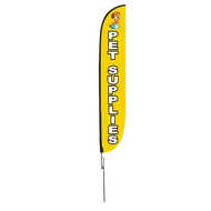 Pet Supplies Feather Flag Yellow