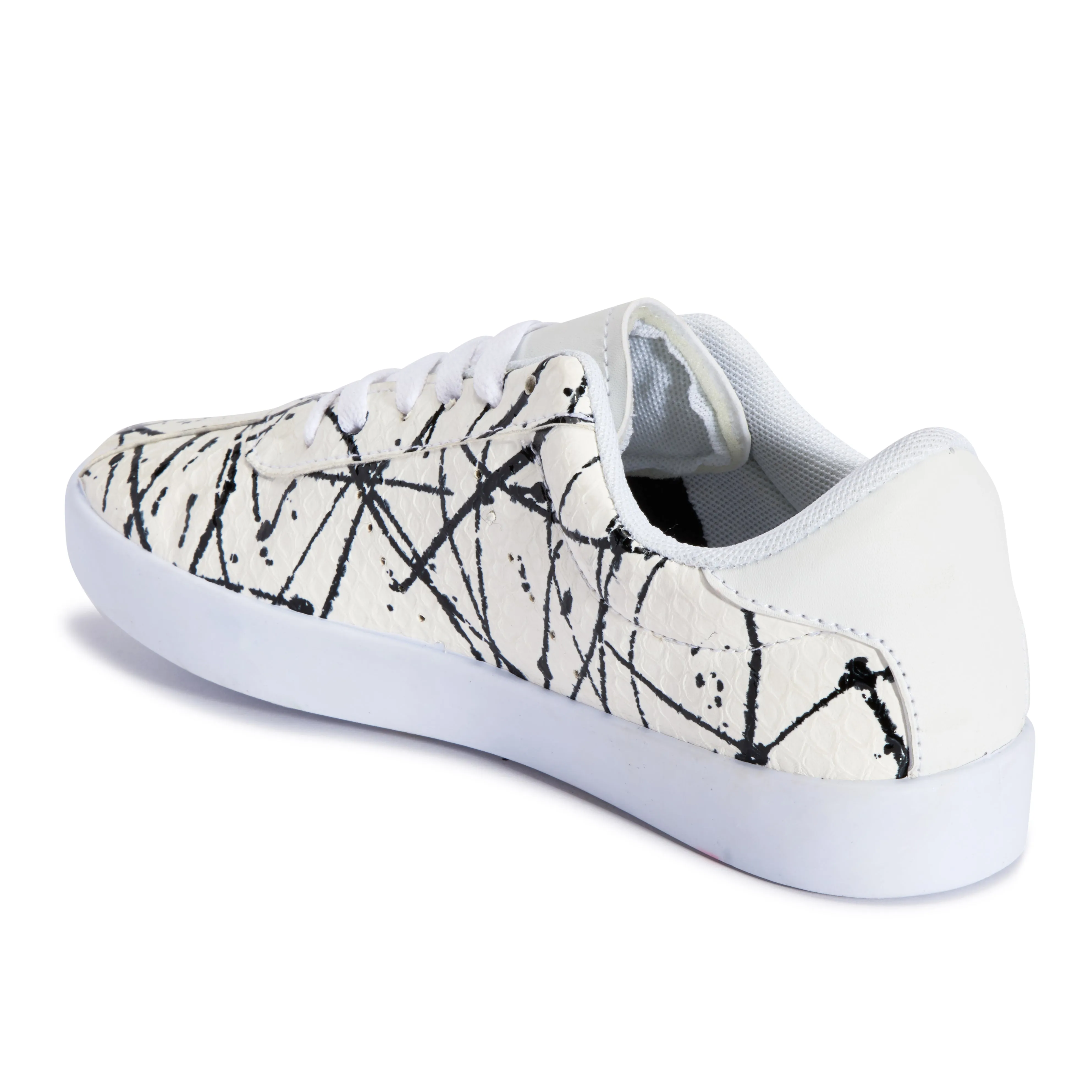 Printed Chunky Lace Up Trainer