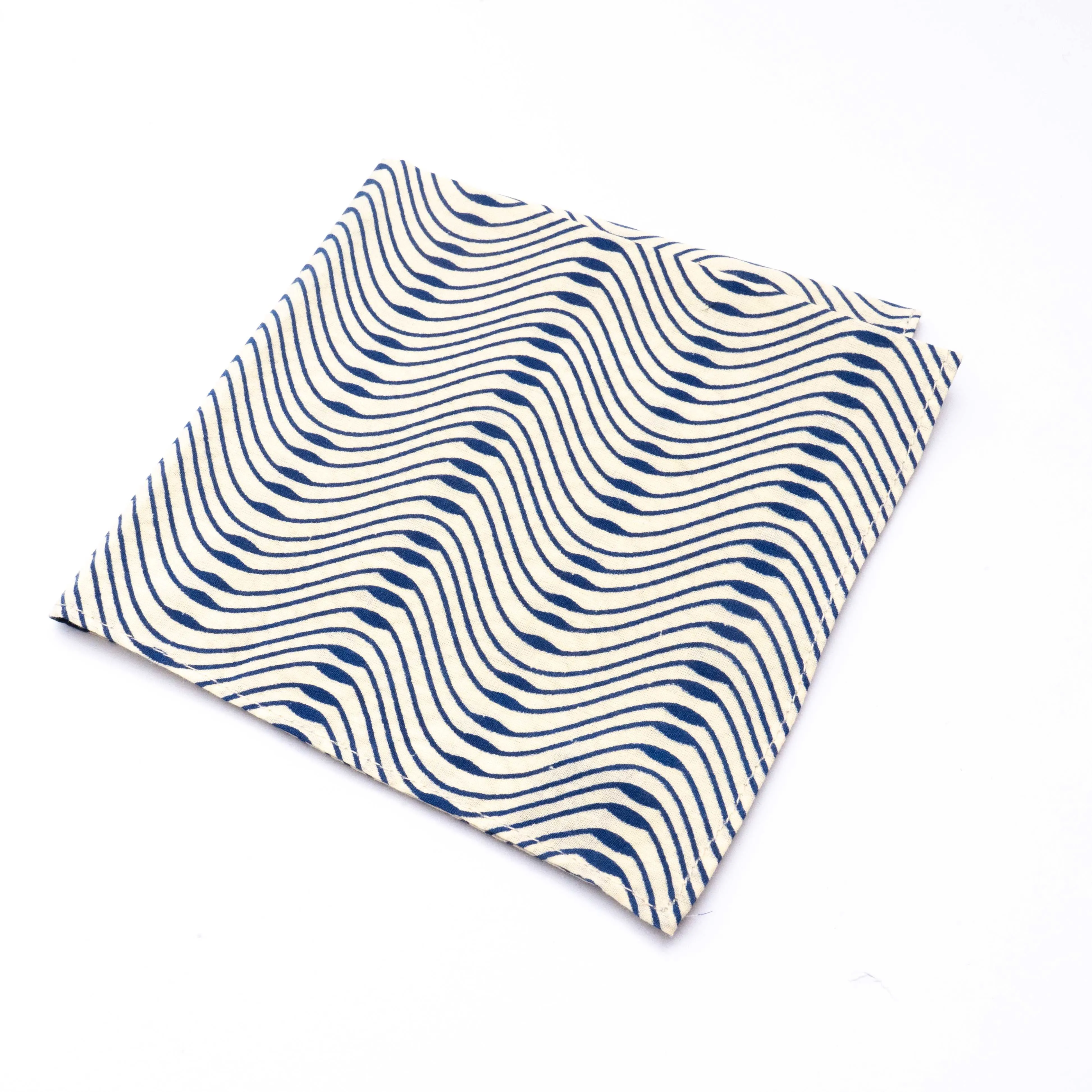 Printed Pocket Square - Wave