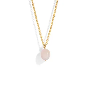 ROSE QUARTZ LONG NECKLACE