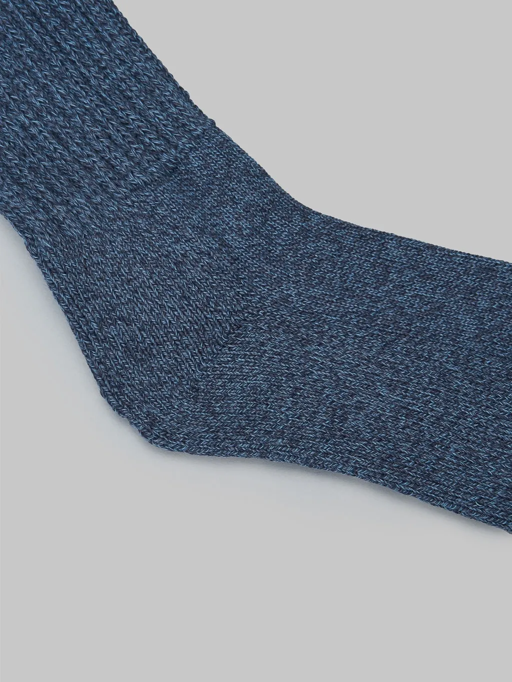 ROTOTO Loose Pile Crew Socks Mix Navy