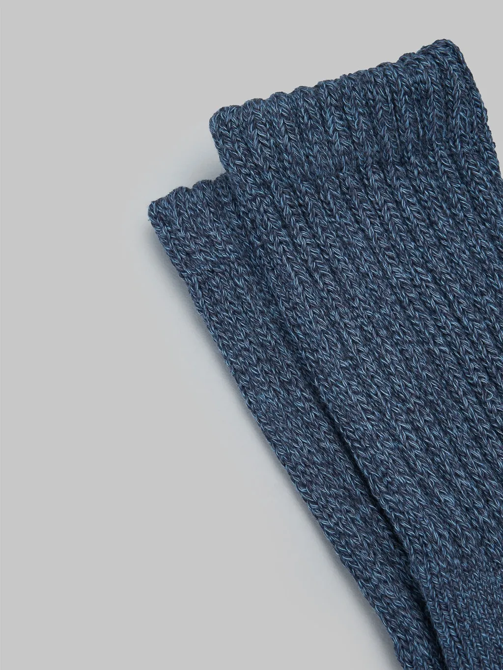 ROTOTO Loose Pile Crew Socks Mix Navy