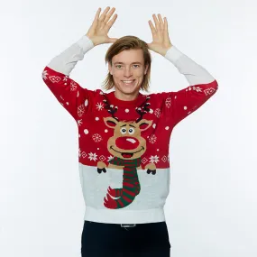 Rudolfs Julesweater Rød - Herre.