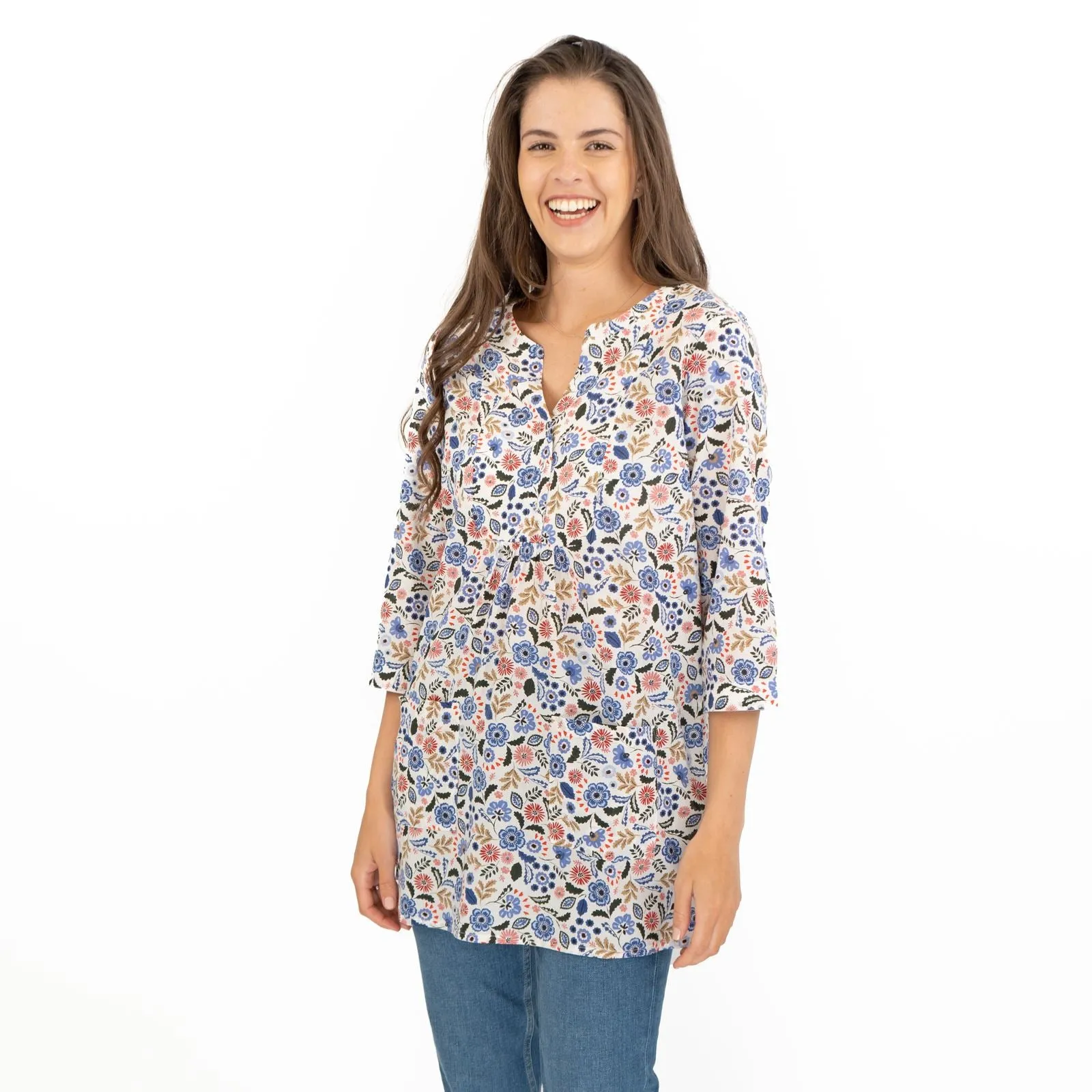 Seasalt Floral Womens Aventurier Cotton Tunic