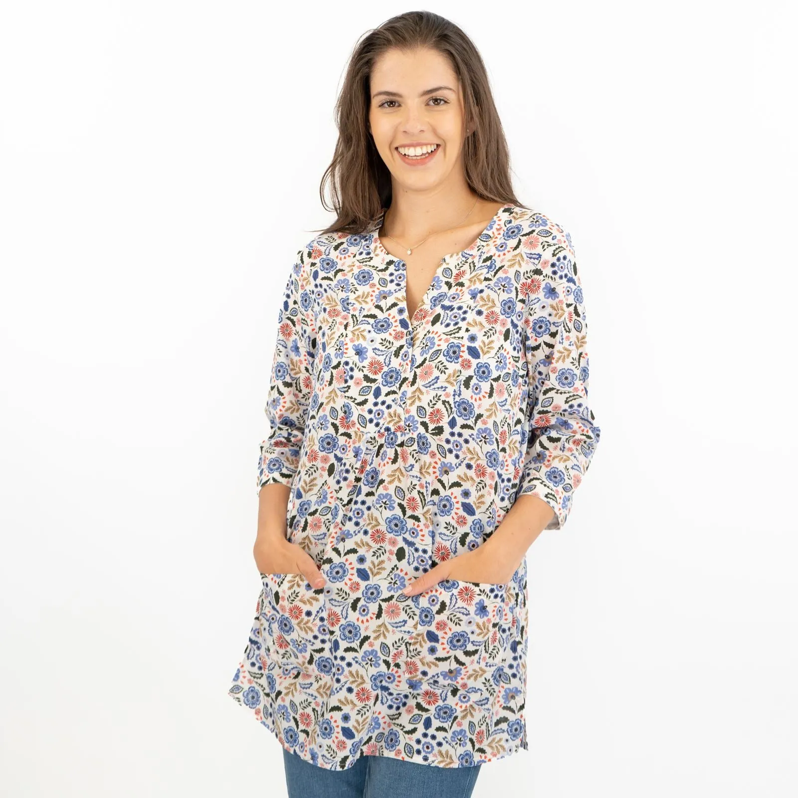 Seasalt Floral Womens Aventurier Cotton Tunic