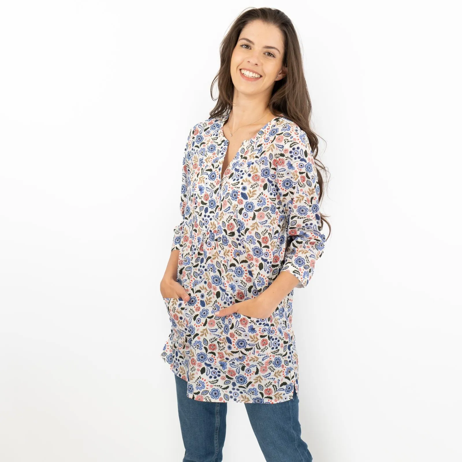 Seasalt Floral Womens Aventurier Cotton Tunic