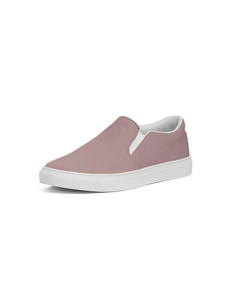 Shaded Pale Pastel Pink Brown Slip-On Canvas Sneakers | Women's | C0M30Y15K30