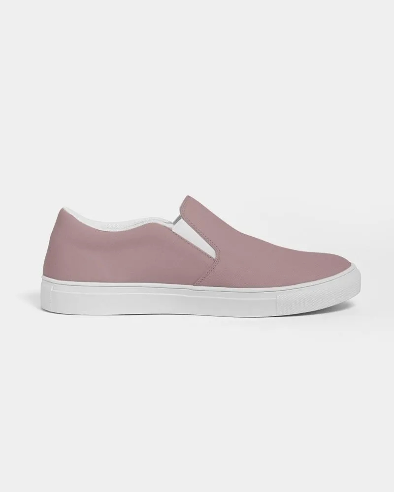 Shaded Pale Pastel Pink Brown Slip-On Canvas Sneakers | Women's | C0M30Y15K30