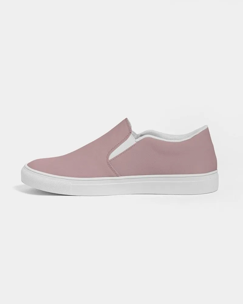 Shaded Pale Pastel Pink Brown Slip-On Canvas Sneakers | Women's | C0M30Y15K30