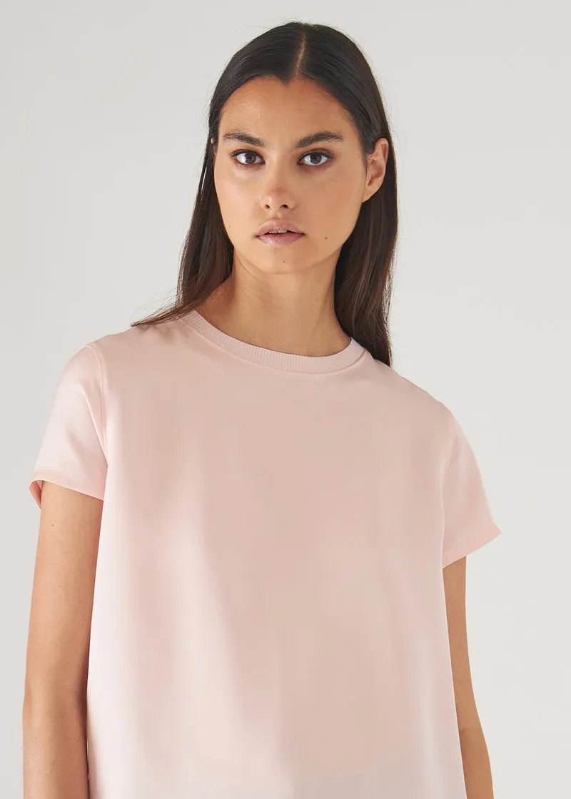 Silk Short Sleeve Crewneck W47C47X