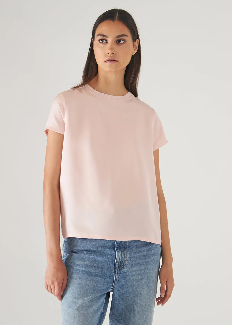 Silk Short Sleeve Crewneck W47C47X