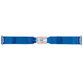 Simpson 5-Point Standard Latch & Link Lap Belt - Pull Down Adjust - 55" Bolt-In - Blue