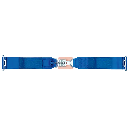 Simpson 5-Point Standard Latch & Link Lap Belt - Pull Down Adjust - 55" Bolt-In - Blue