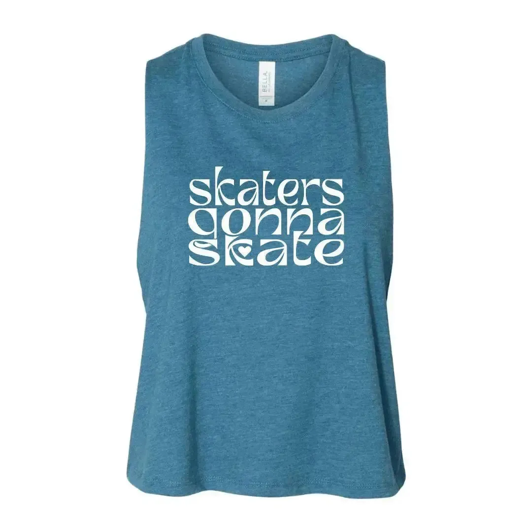 Skaters Gonna Skate Racerback Crop