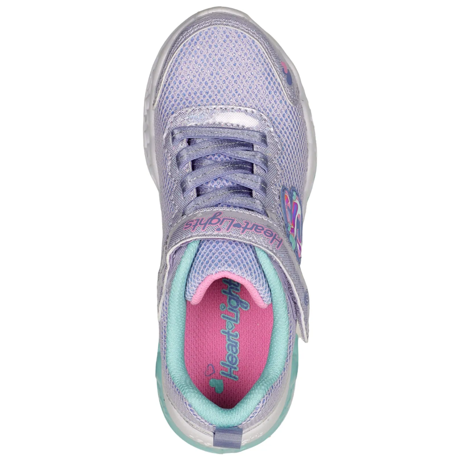 Skechers Infant Heart Lights Bring Sparkle Trainers - 4K UK