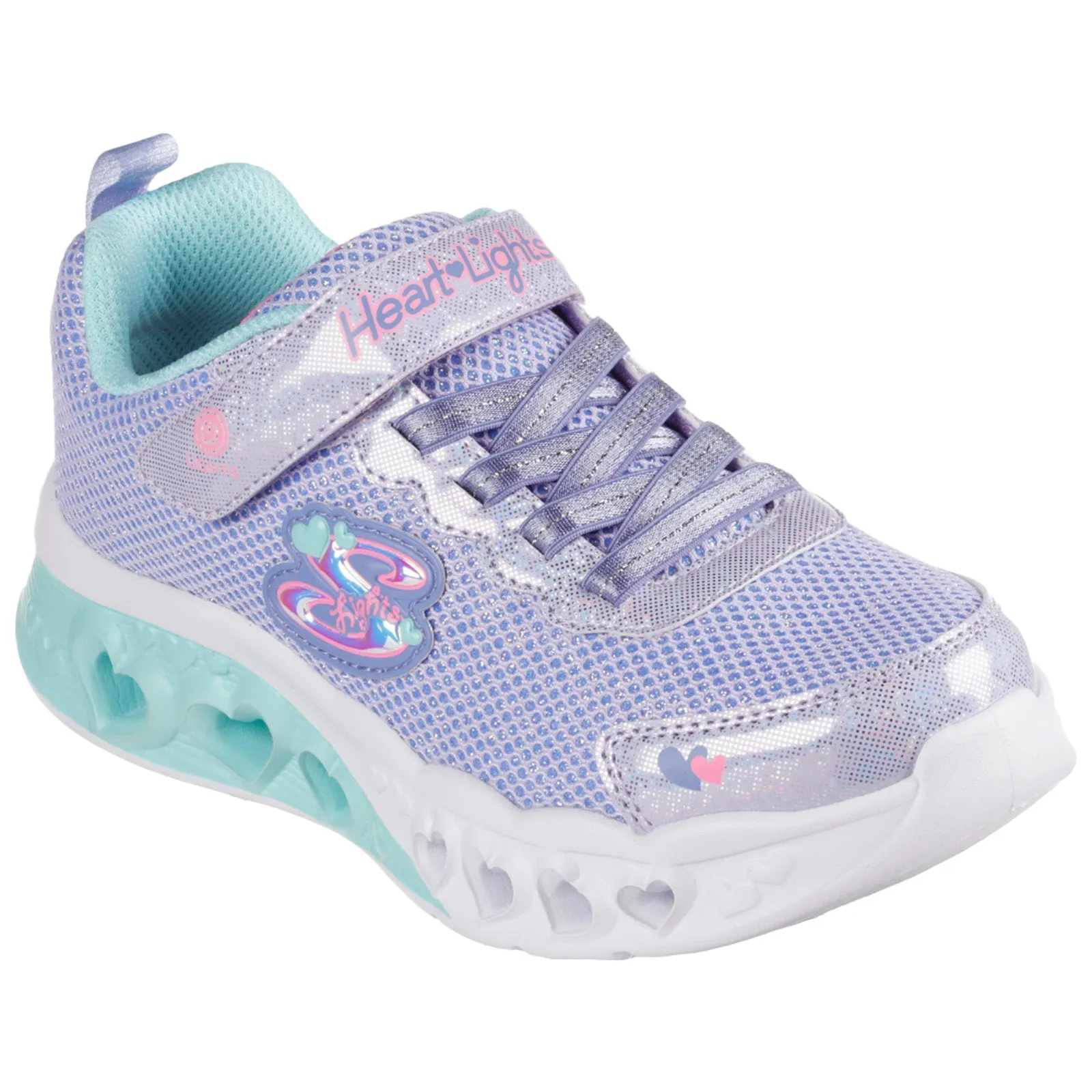 Skechers Infant Heart Lights Bring Sparkle Trainers - 4K UK