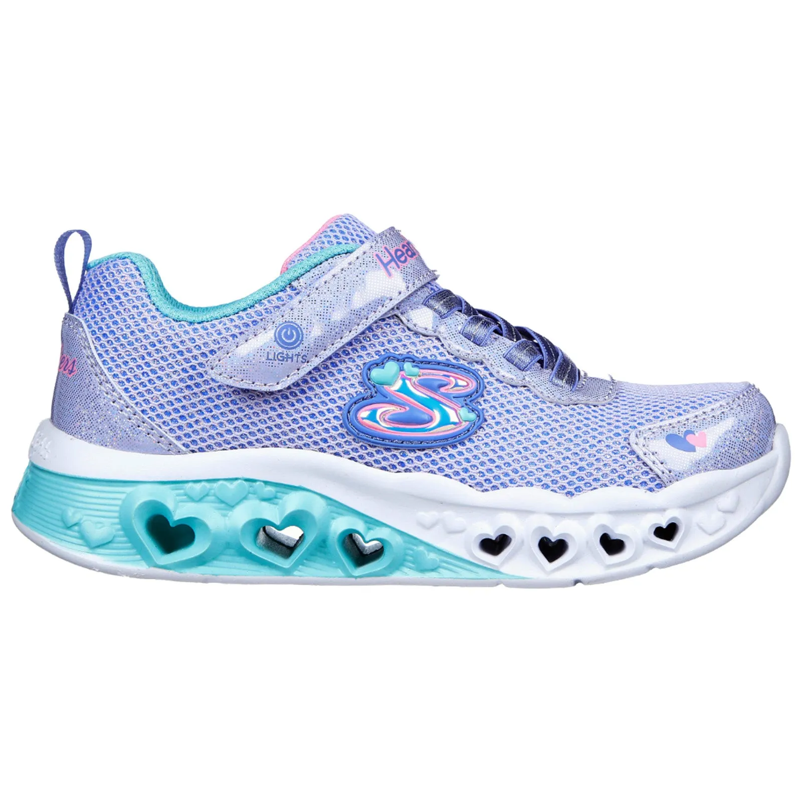 Skechers Infant Heart Lights Bring Sparkle Trainers - 4K UK