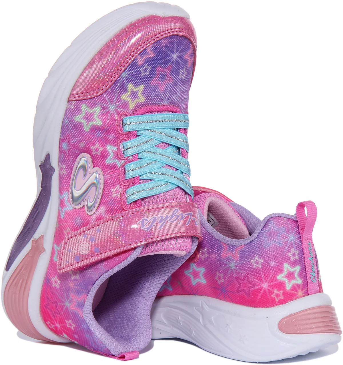 Skechers Star Sparks Light Up In Pink For Kids