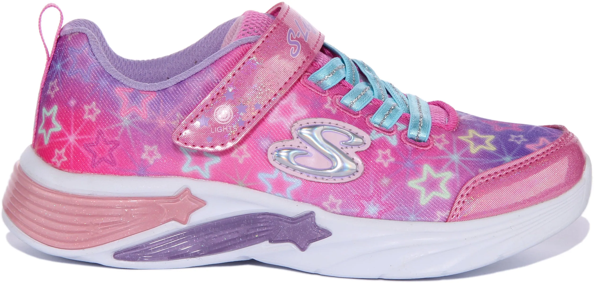 Skechers Star Sparks Light Up In Pink For Kids