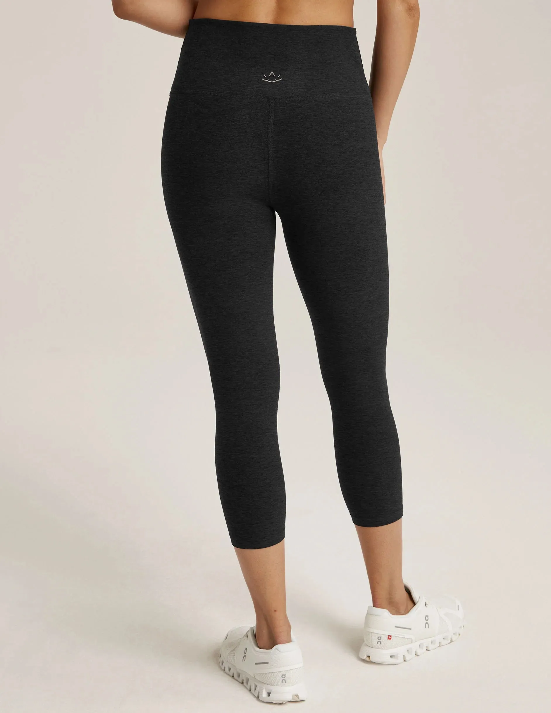 Spacedye Walk And Talk High Waisted Capri Legging: Darkest Night