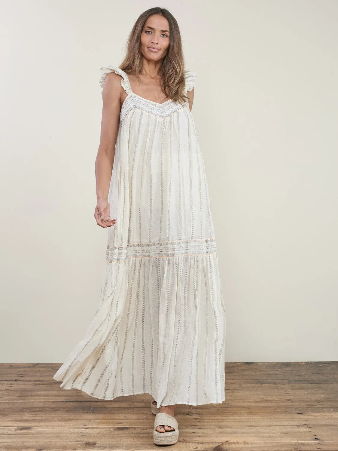 Swami Long Dress Cream