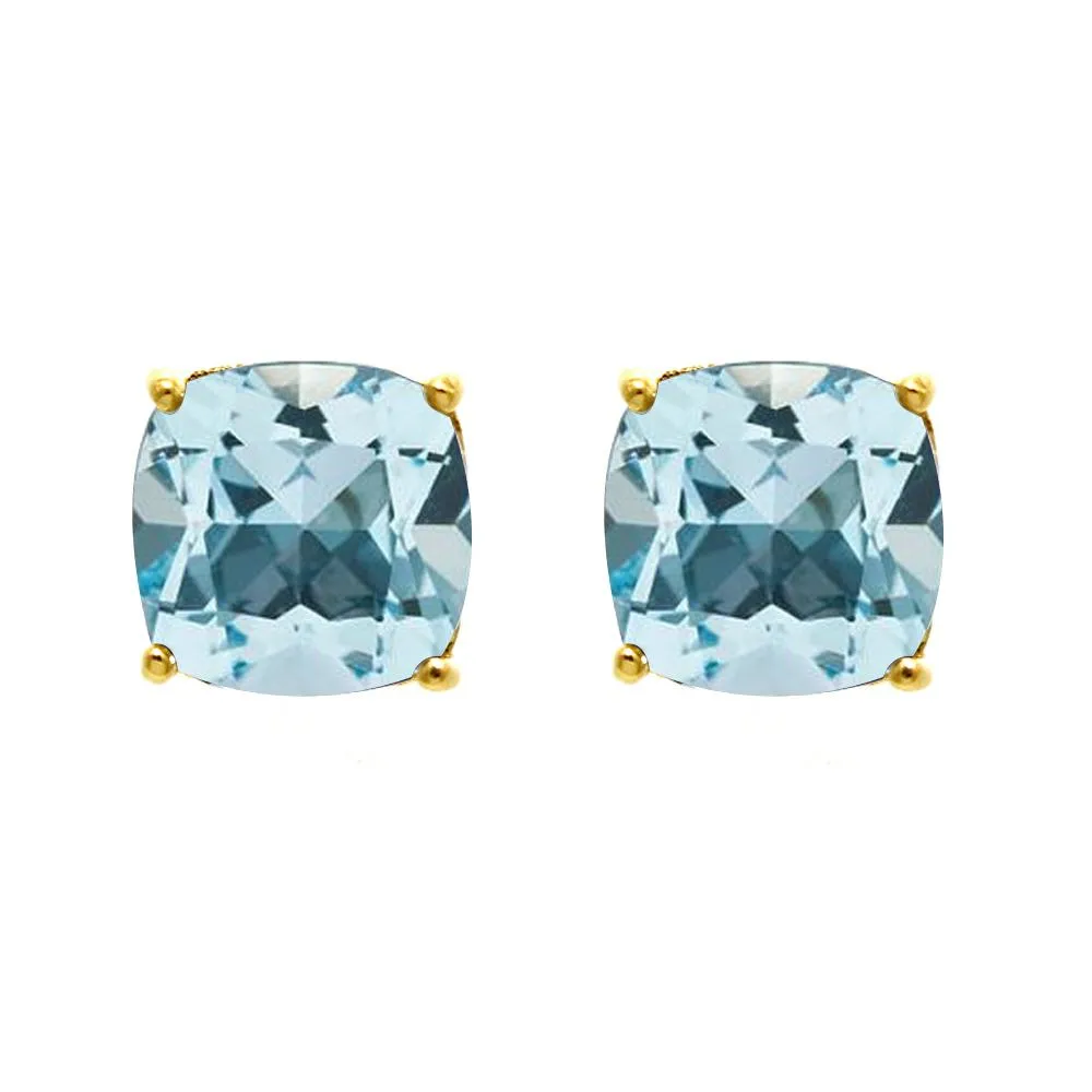 Swiss Blue Topaz Earrings