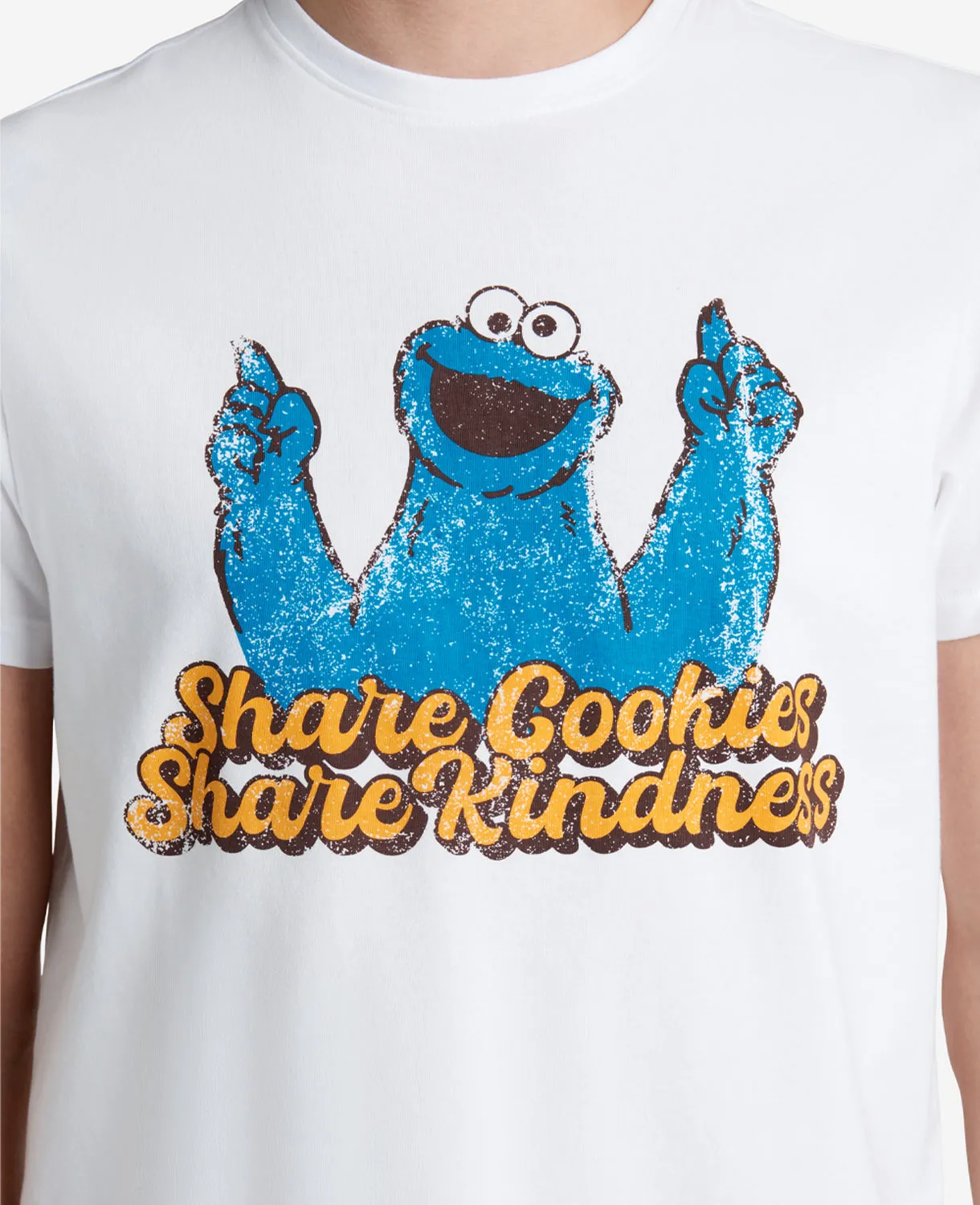 T-Shirt cuello redondo Cookie Monster Sesame Street