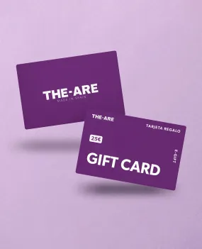 TARJETA REGALO · THE-ARE