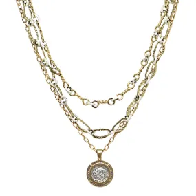 Tat2 Designs Three Tier Chain Maximianus Necklace