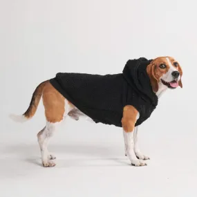 Teddy Sherpa Dog Jacket - Black