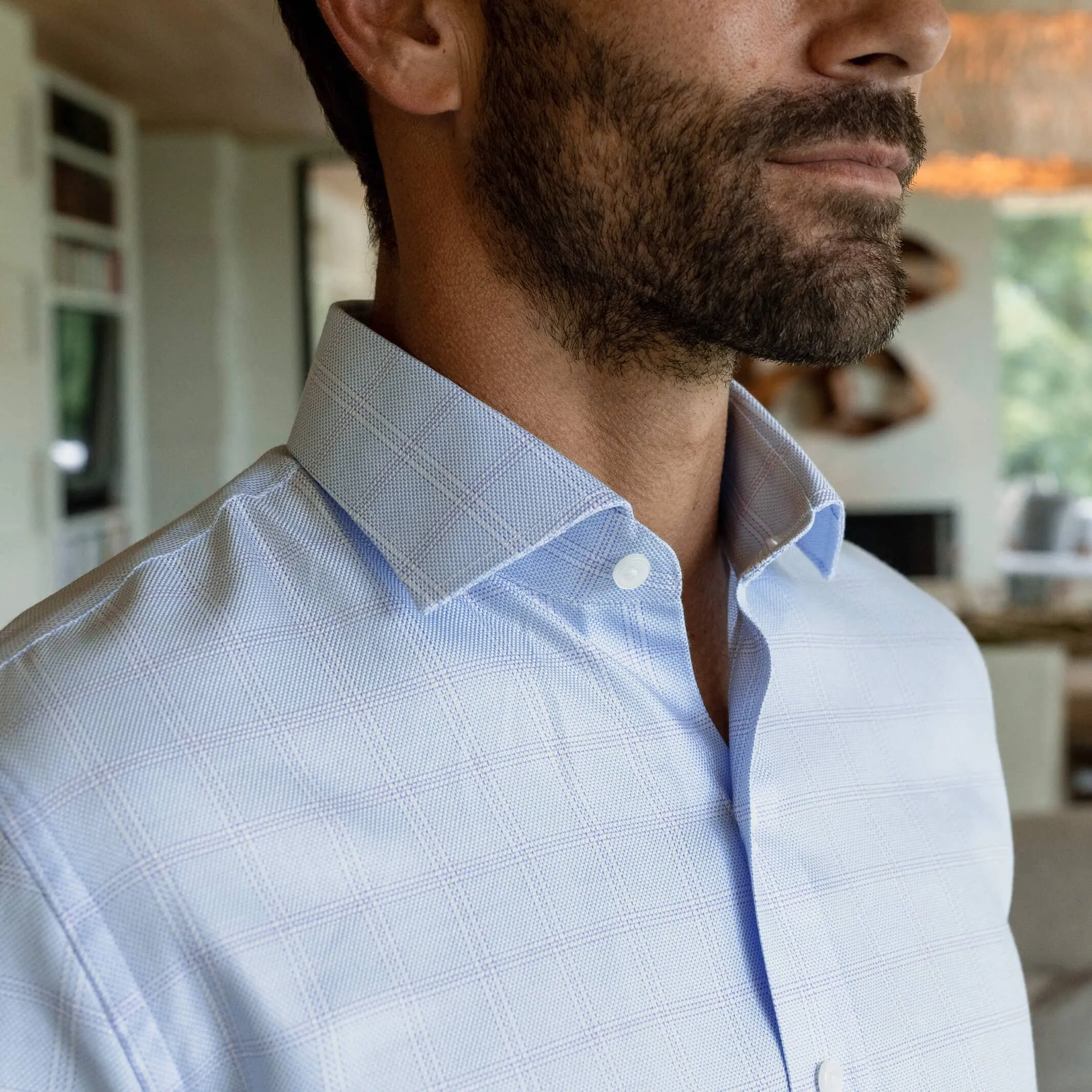 The Loden Heather Danvers Windowpane Custom Shirt