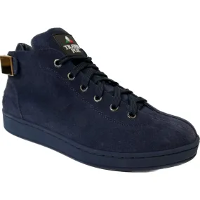 Travel Fox Men's Navy Blue Suede High Top Sneakers 915601-247