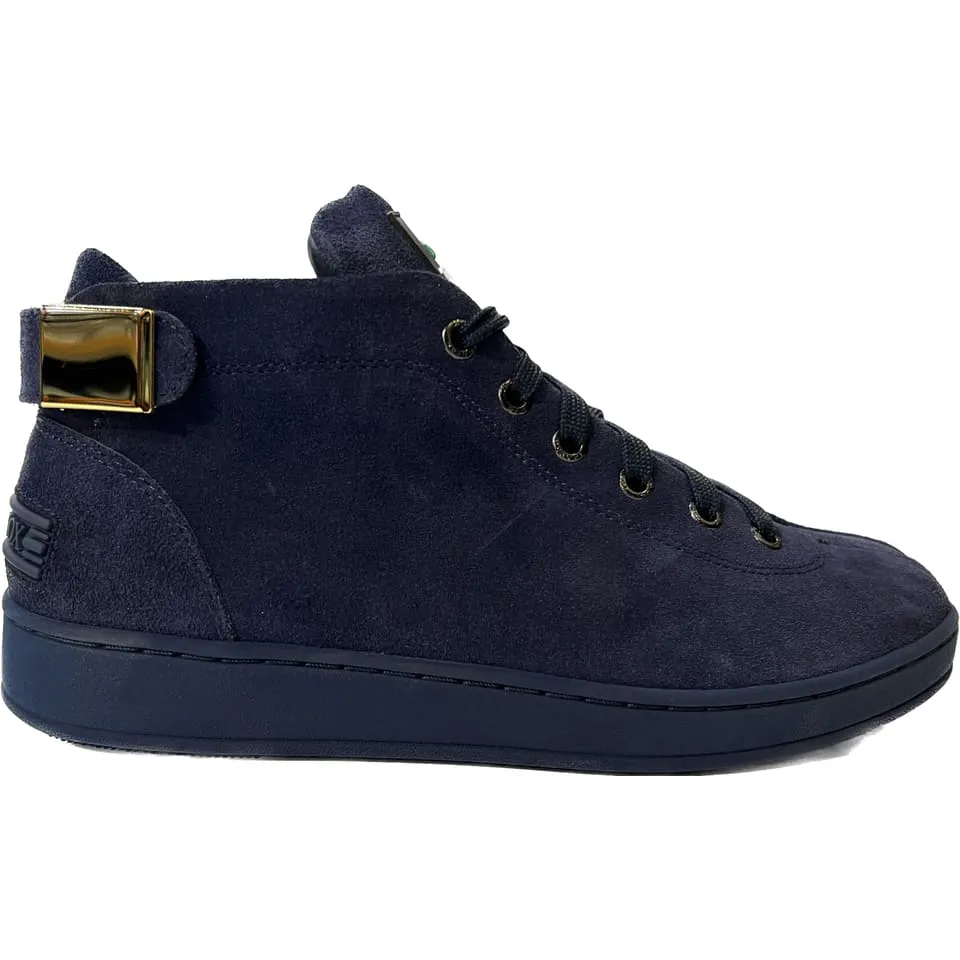 Travel Fox Men's Navy Blue Suede High Top Sneakers 915601-247